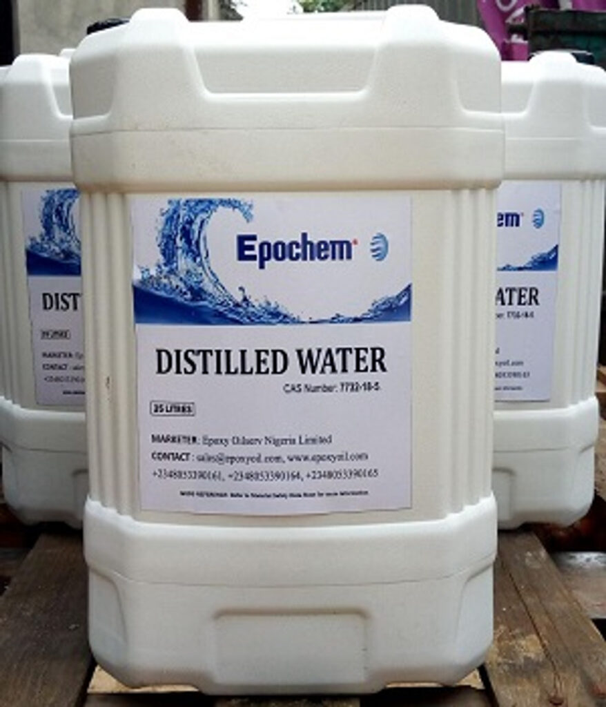 Distilled water for inverter battery care
